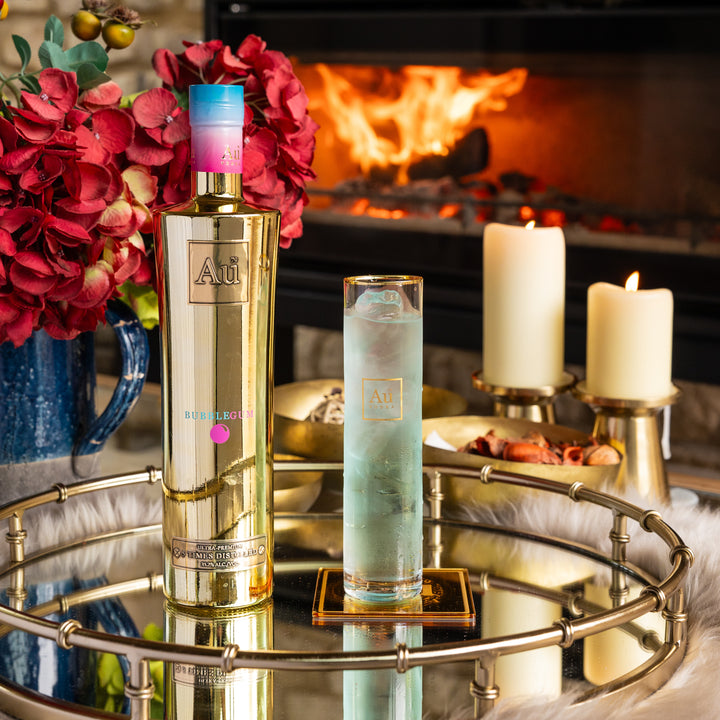 Au Vodka 750ml & Highrise Glass