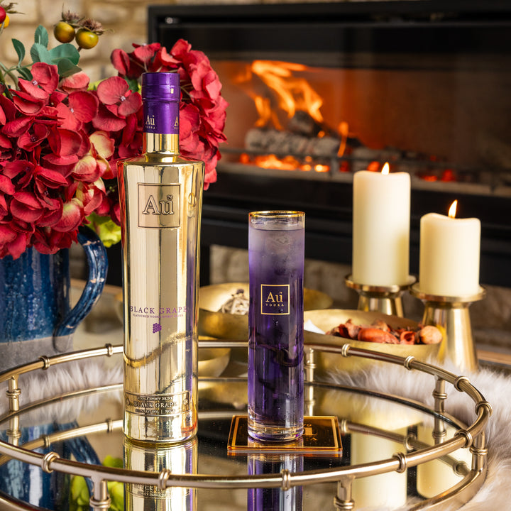 Au Vodka 750ml & Highrise Glass
