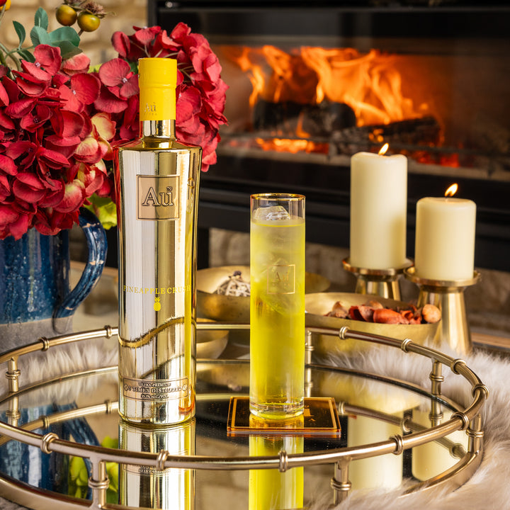 Au Vodka 750ml & Highrise Glass