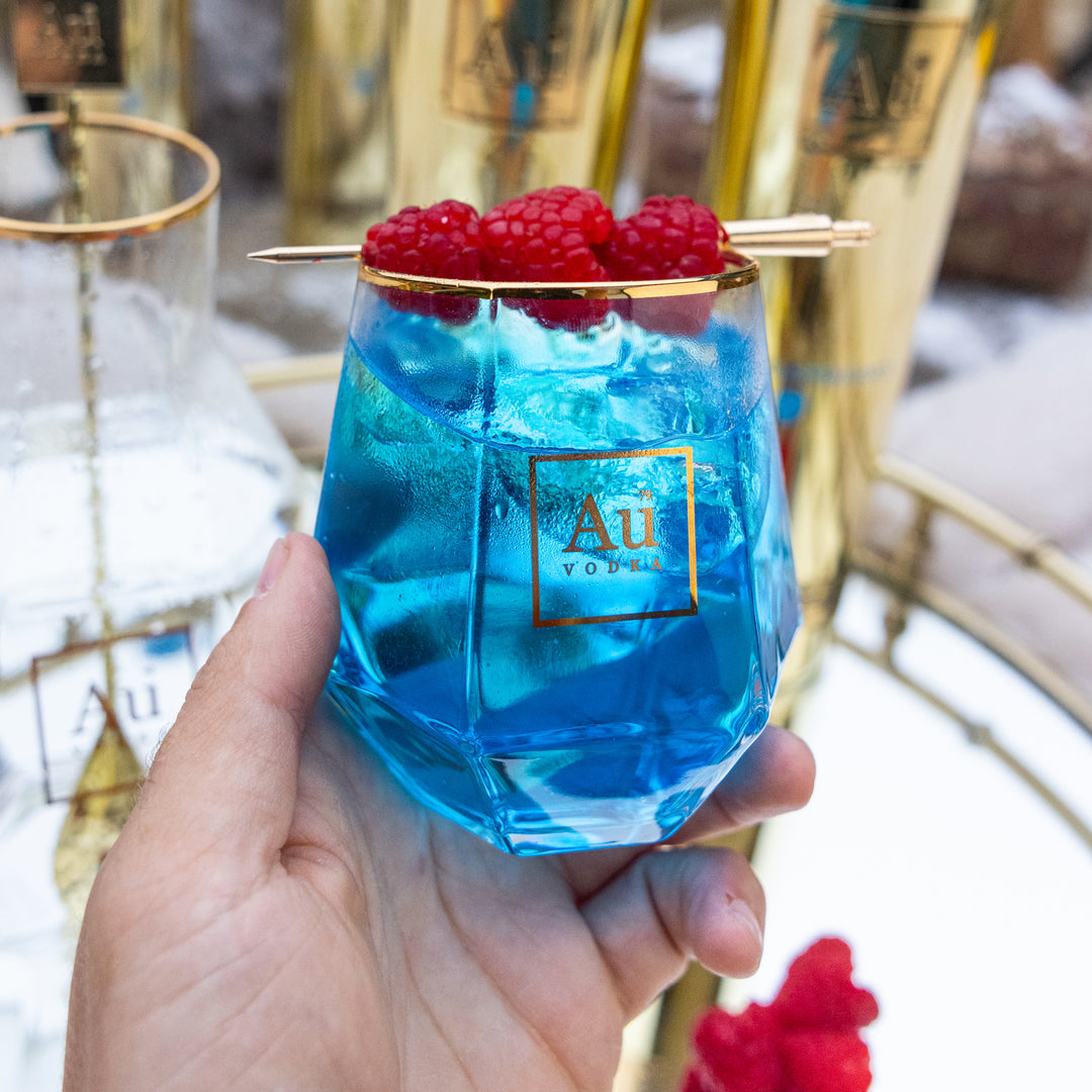 Au Diamond Cut Glass