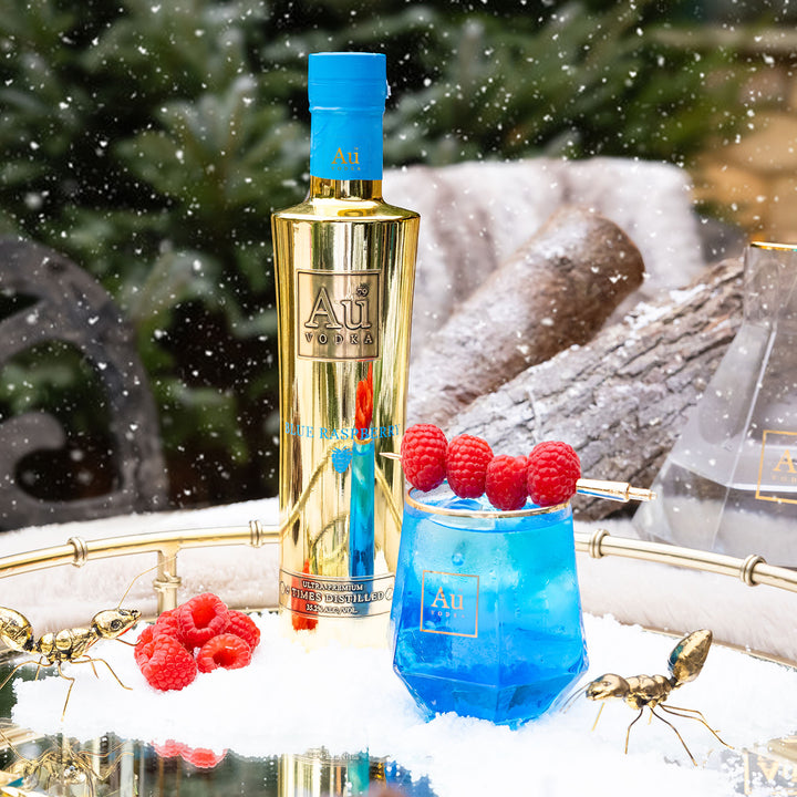 Au Vodka Blue Raspberry 375ml
