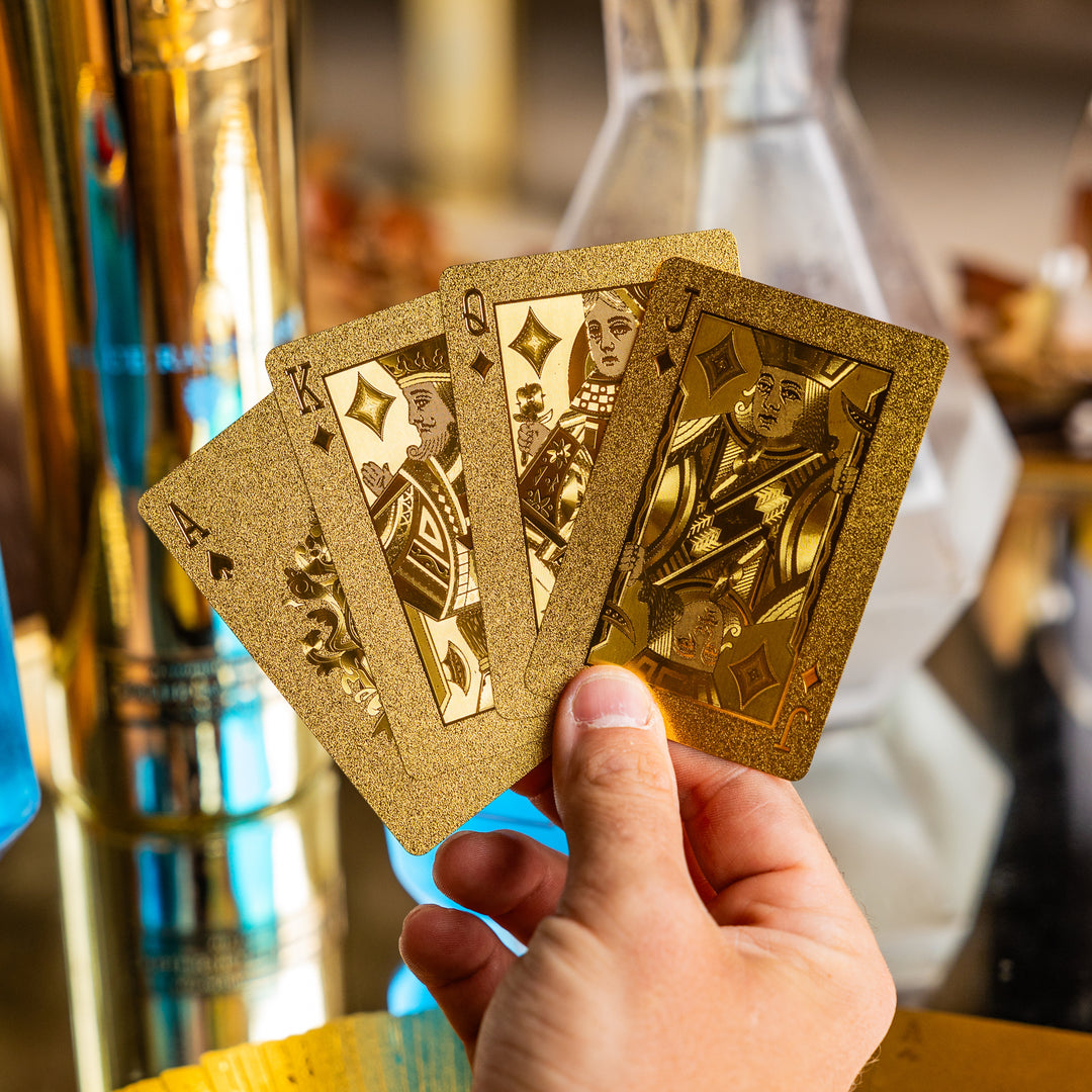 Au Vodka Gold Playing Cards