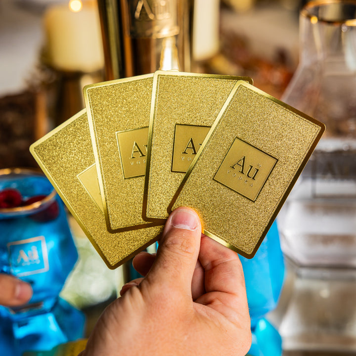 Au Vodka Gold Playing Cards