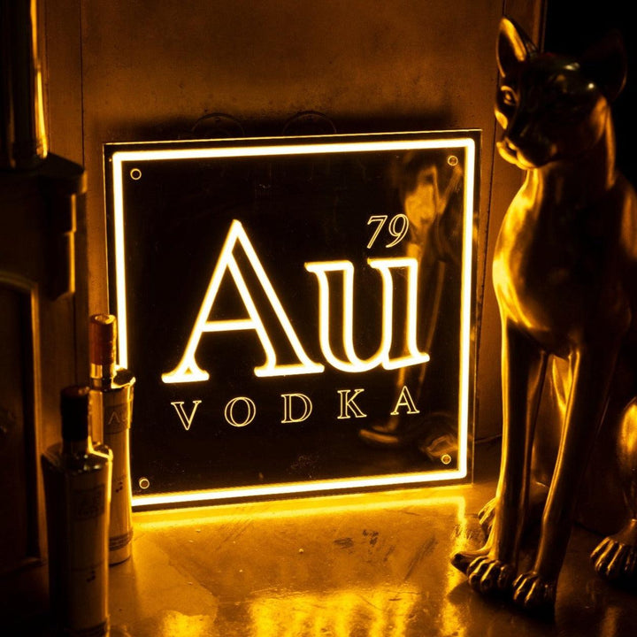 Au Vodka LED Logo Sign - Limited Edition